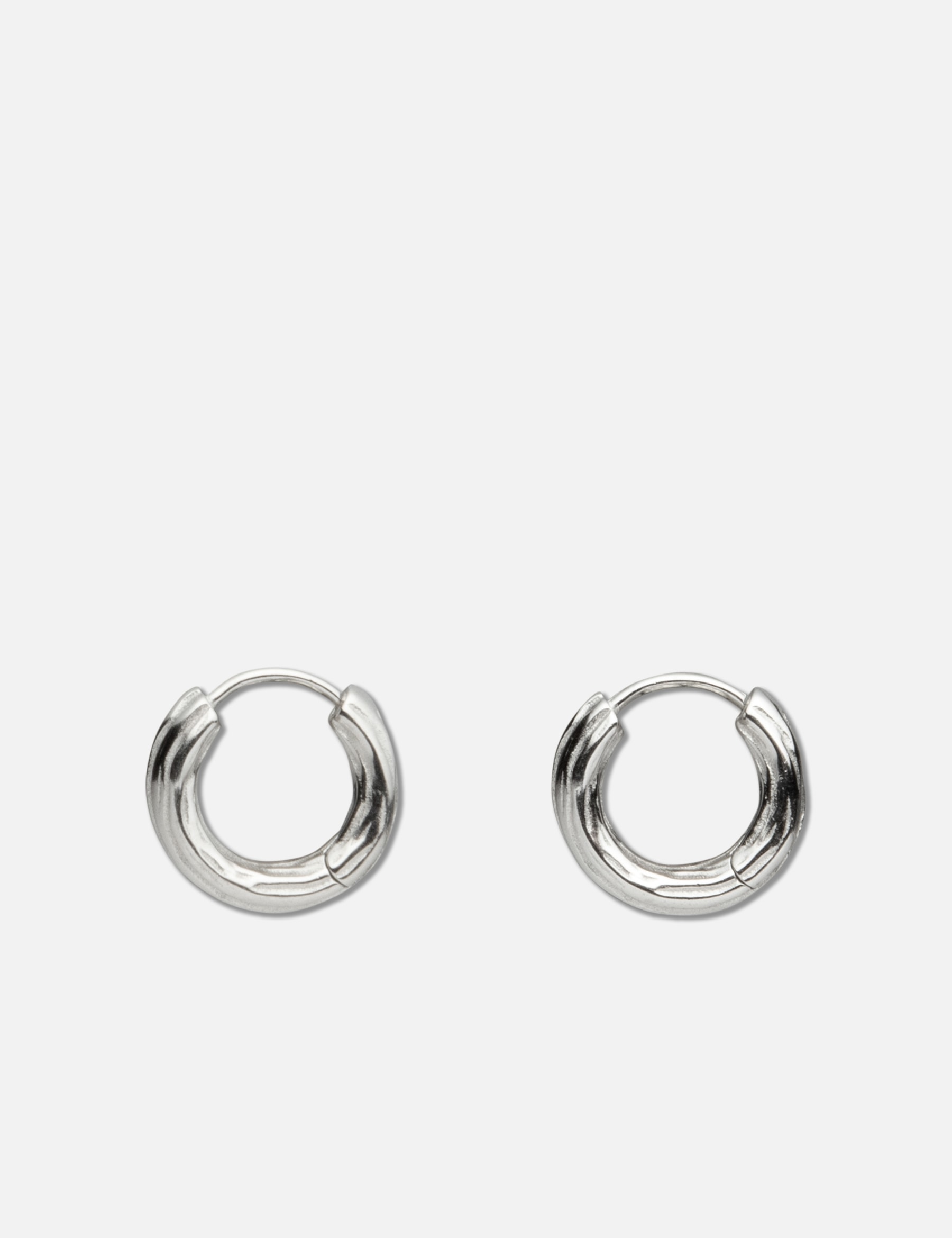 Wooody Hoop Oxidised Earrings view 11
