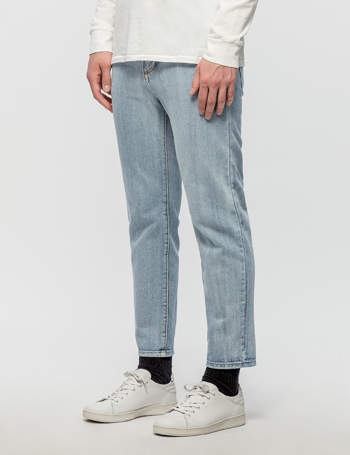 Tapered & Cropped Washed Jeans Placeholder Image