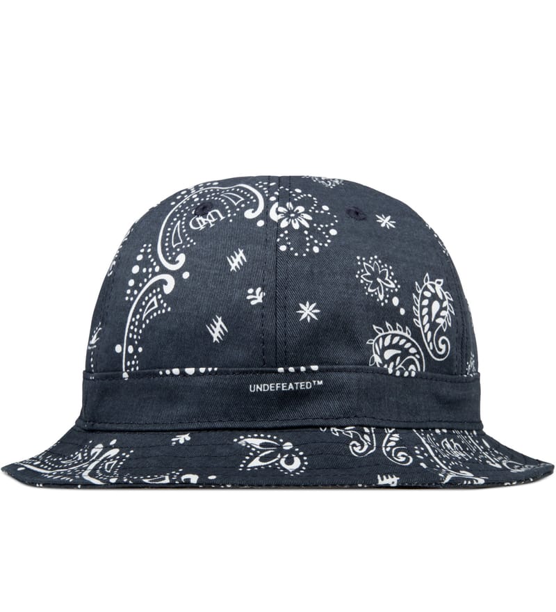 Undefeated - Navy Bandana Bucket Hat 