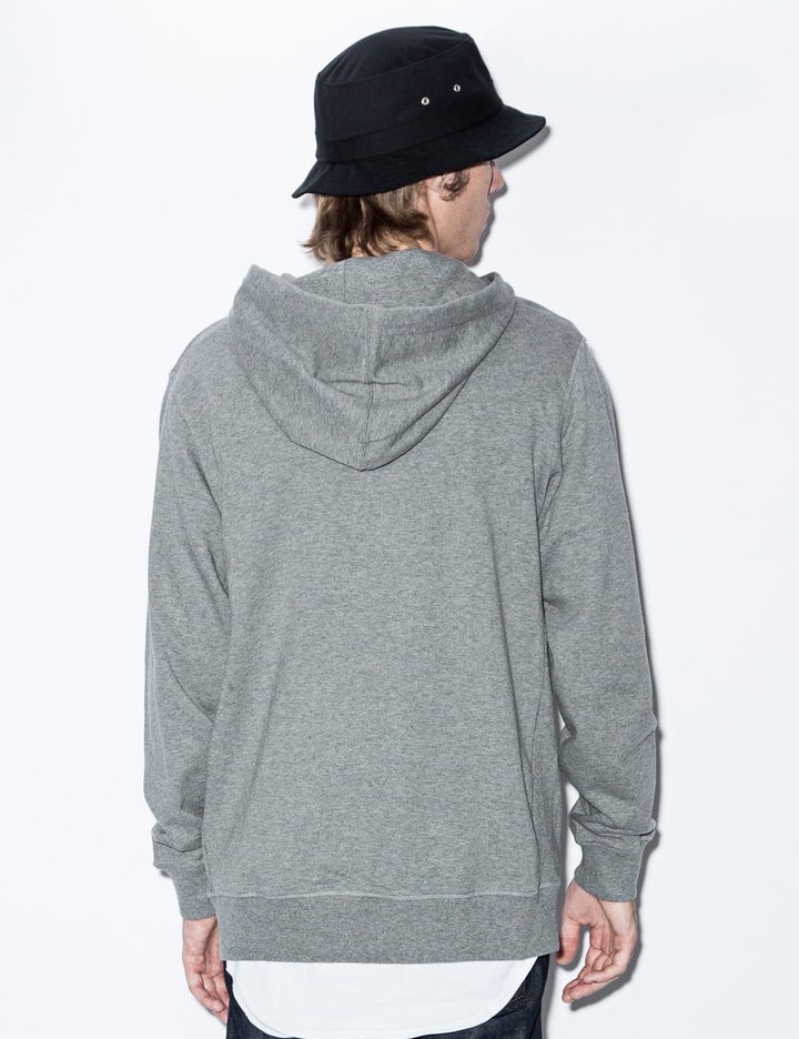 Heather Grey Furry Font Pullover Hoodie Placeholder Image