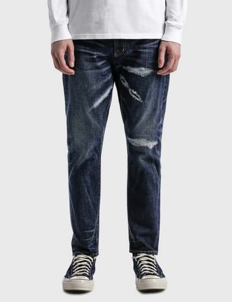 uniform experiment - DAMAGED DENIM PANTS | HBX - Globally Curated 