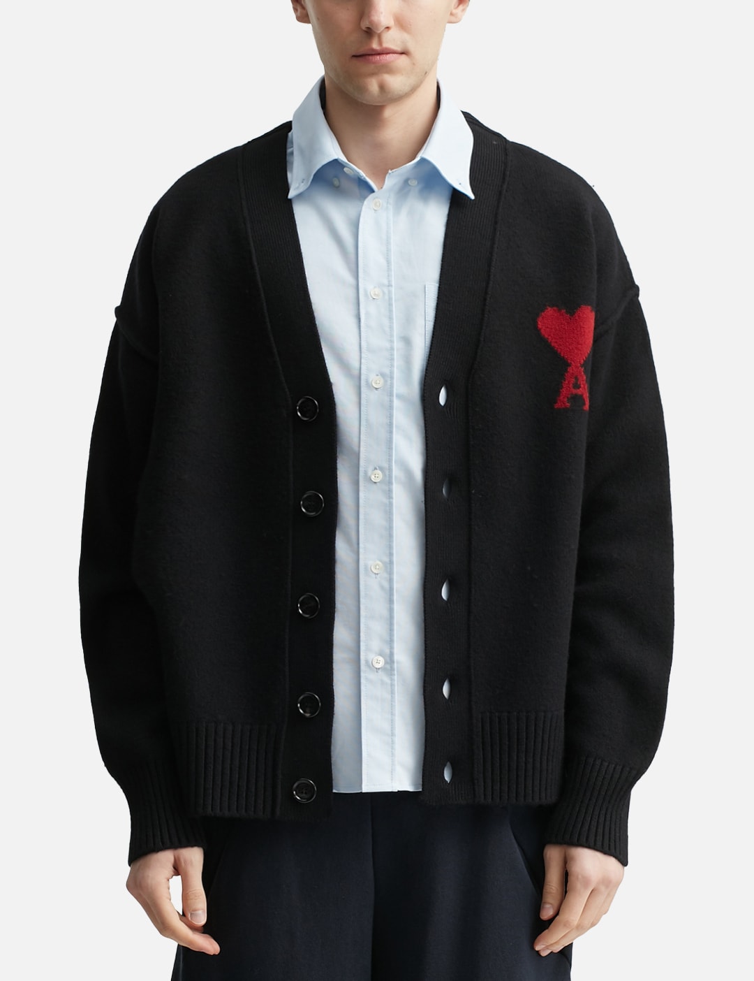 Cardigan With Contrasted Ami De Coeur view 11