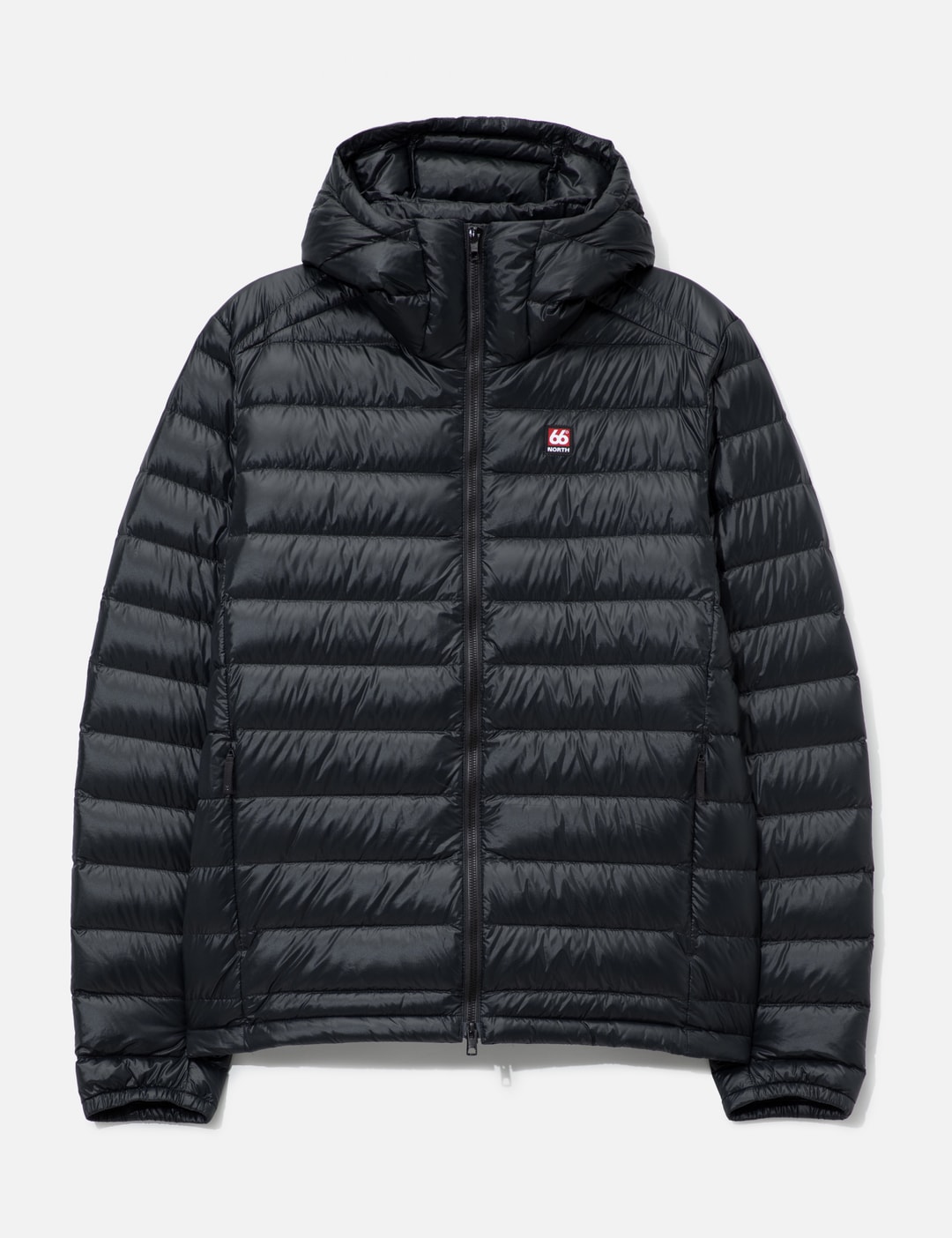 66°north Keilir Hooded Down Jacket In Black