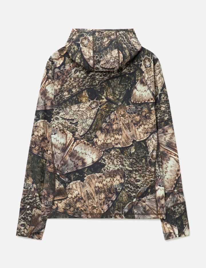 ROA Lio Upf Plus 50 Baselayer Moth Print Long Sleeve Hoodie