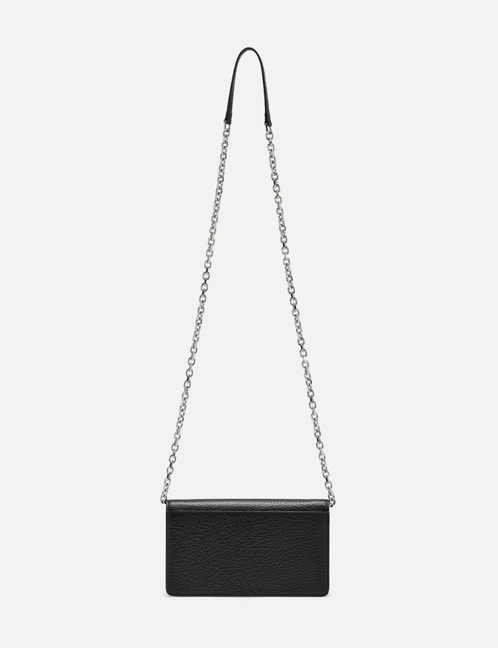 Shop Maison Margiela Recicla Chain Wallet In Black