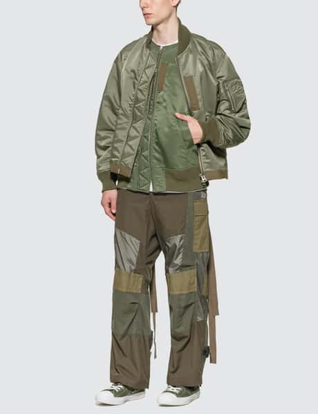 Sacai - Fabric Combo Pants | HBX - Globally Curated Fashion and 