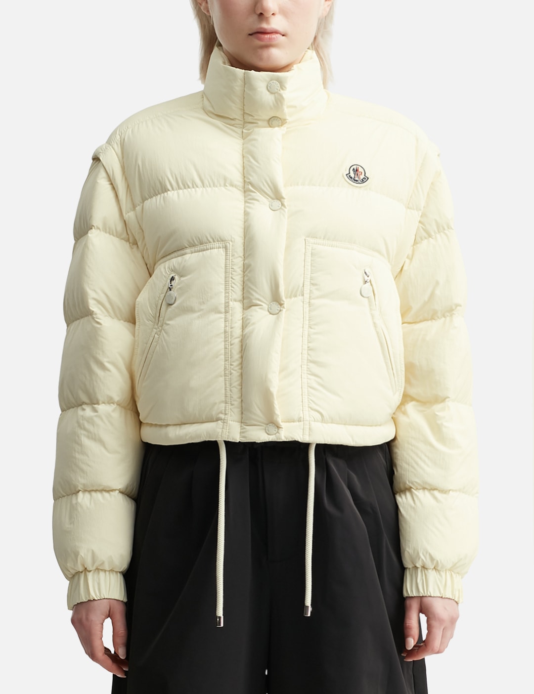 1017 ALYX 9SM - Patent Puffer Jacket With Nylon Buckle | HBX 