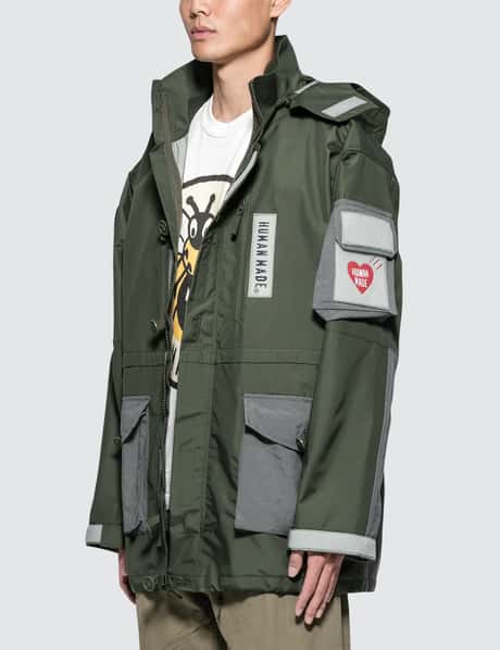 Human Made Field Jacket Olive Drab - HM28JK021 | REVERSIBLE HUMAN 