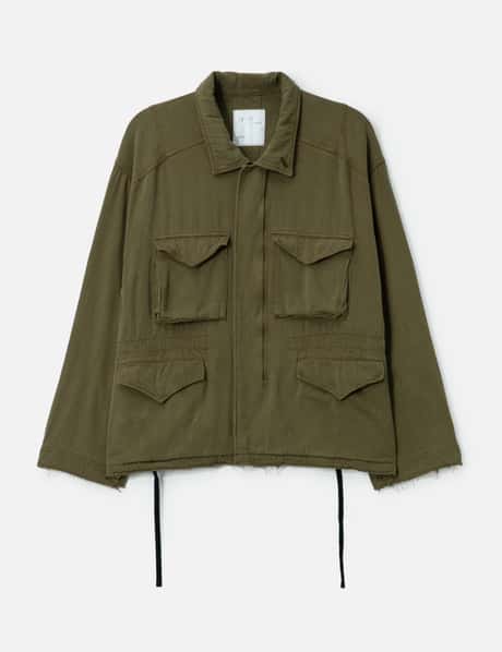 ANCELLM Silk Suede Field Jacket