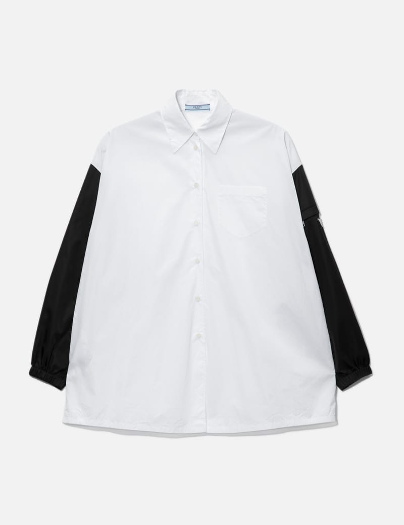 prada white nylon shirt