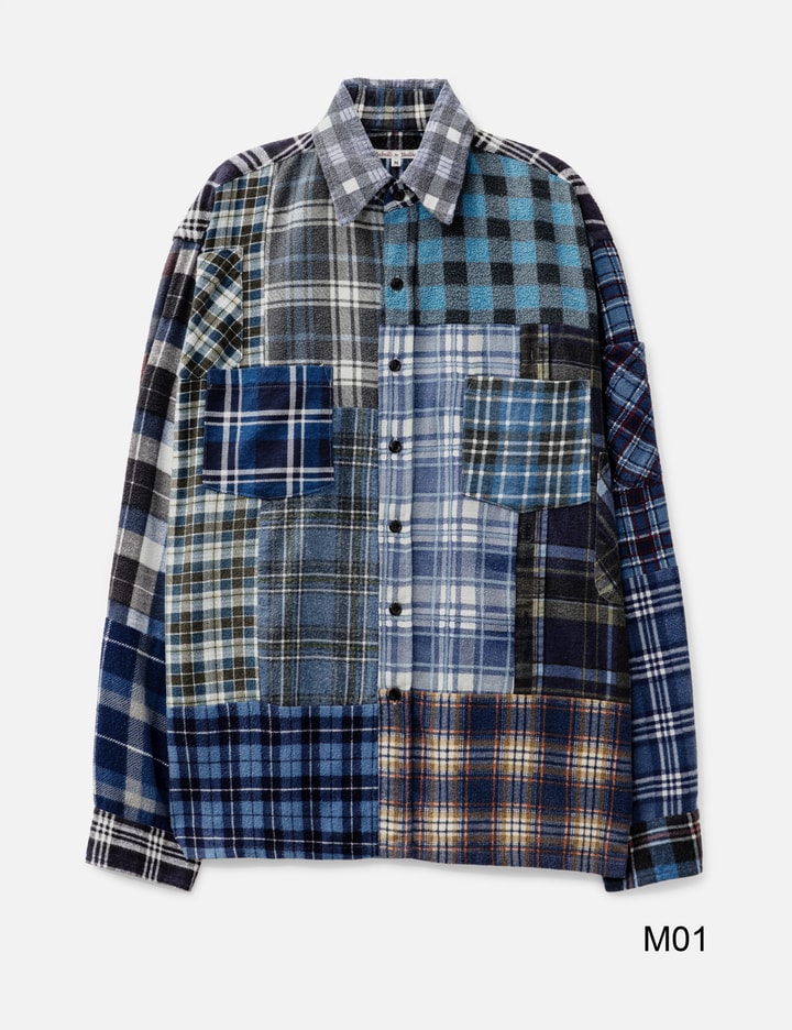 Straight Hem Flannel Shirt Placeholder Image