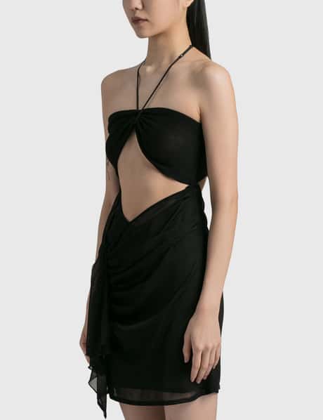 nensi dojaka cut out dress Nensi Dojaka cut-out Mini Dress | Black
