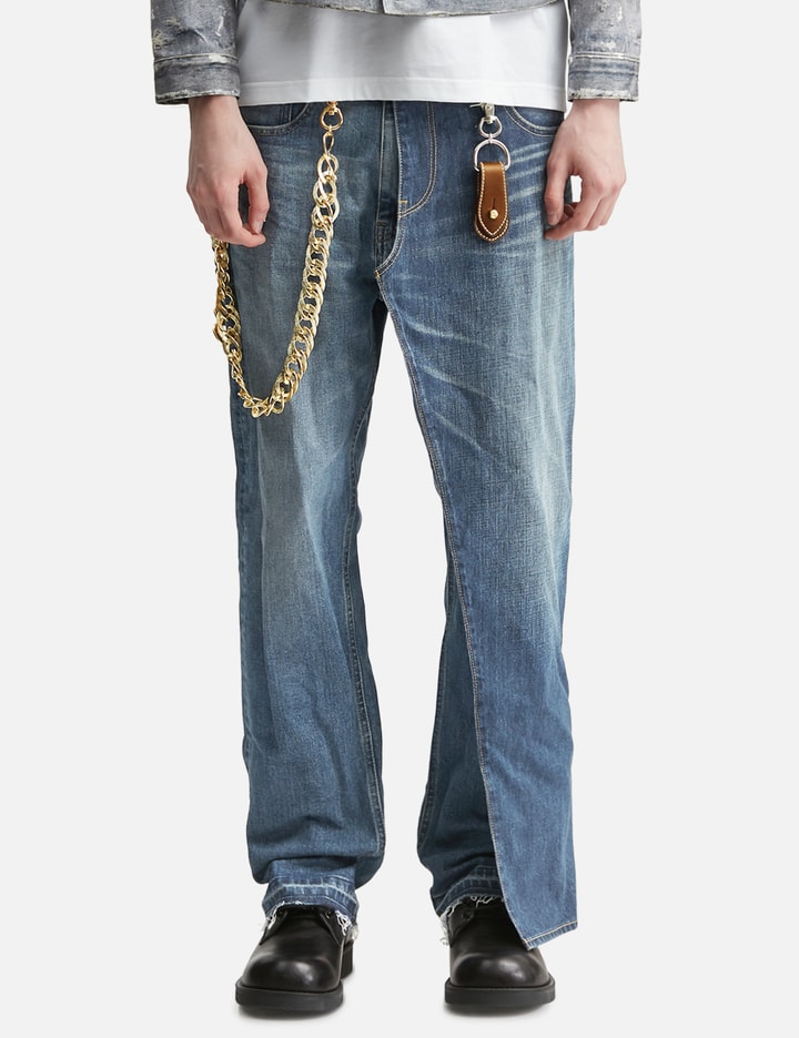 Junya Watanabe Man Junya Watanabe MAN X  Levi's Layered Jeans With Chains