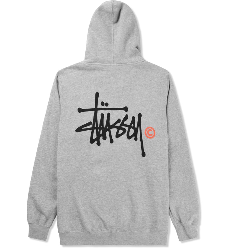 Heather Grey Basic Logo Zip Hoodie Placeholder Image