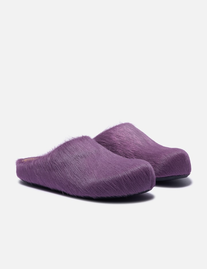Marni Long Hair Calfskin Fussbett Sabot
