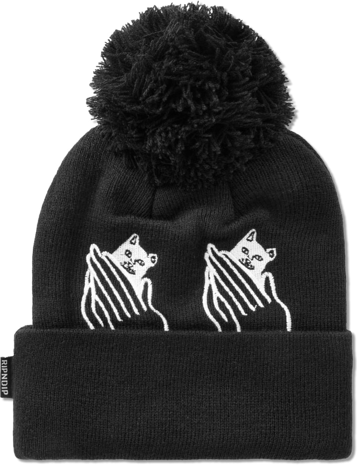 Black Praying Hands Ball Beanie Placeholder Image