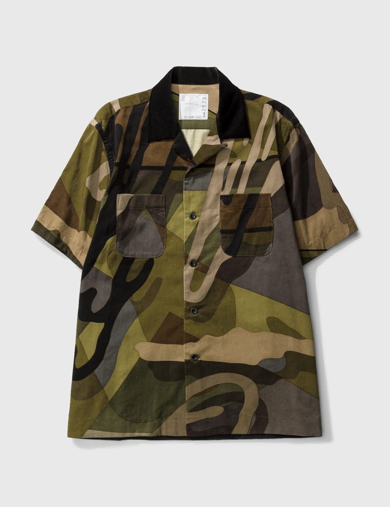 Sacai - KAWS Print Shirt | HBX 