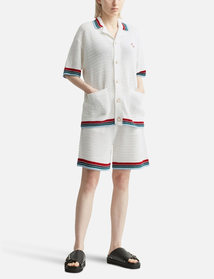 Sporty Faux Crochet Shirt Placeholder Image
