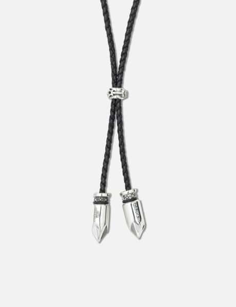 Double Bullet Leather Cord With Arrow Star Hollow Rondelle Bead view 5