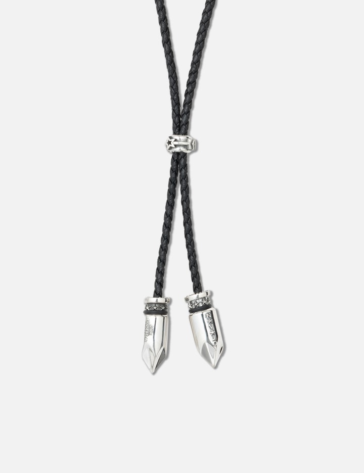 Double Bullet Leather Cord With Arrow Star Hollow Rondelle Bead