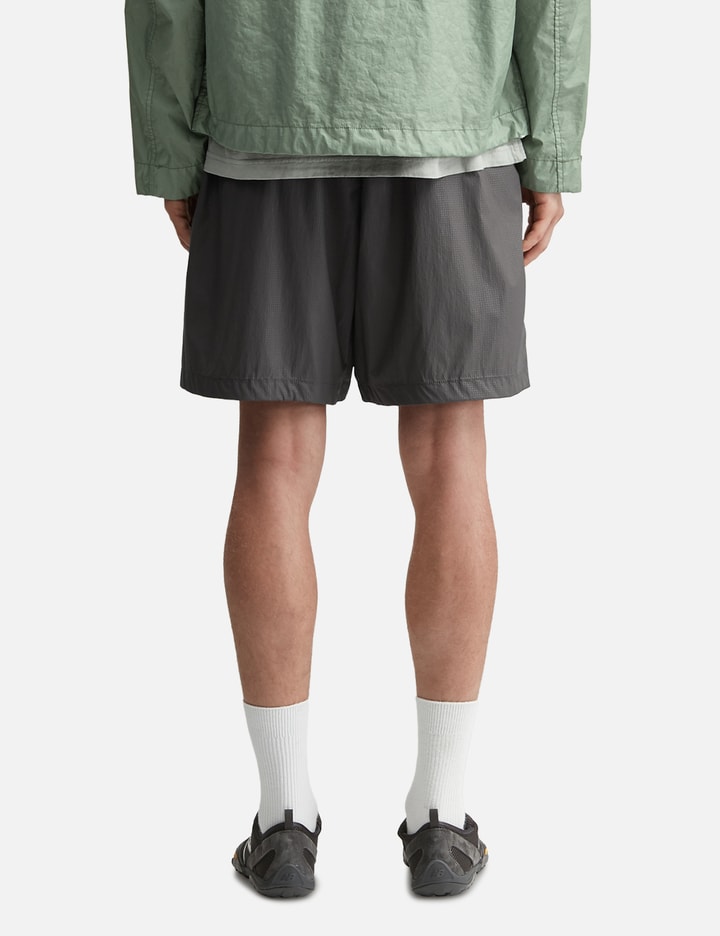 Stone Island Light Stretch Nylon S.I. Stellina Loose Wide Leg Fit Bermuda Shorts