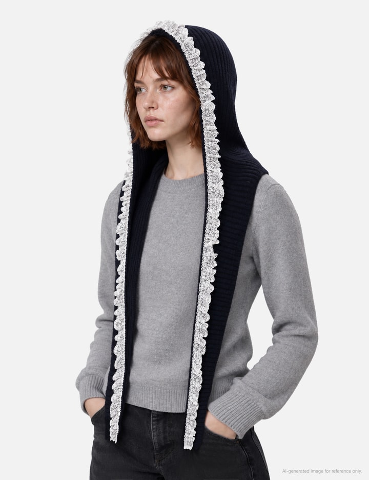 Ganni Compact Wool Balaclava Lace