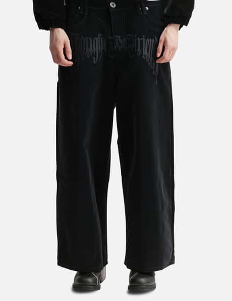 "Stephen" Black Baggy Pants view 10