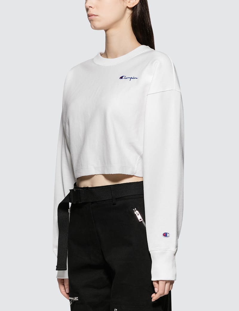 Champion Cropped Crew Neck Sweatshirt 