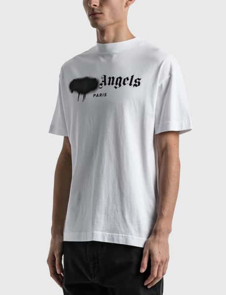 PARIS SPRAYED T-SHIRT in white - Palm Angels® Official