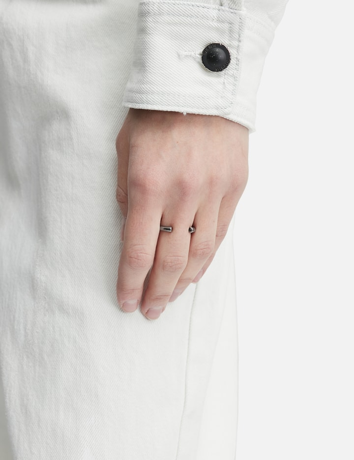 Team Wang Design Acceptance Metal Gem Ring In Brown