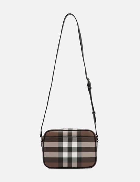 Burberry Alfred Check Small Messenger Bag - Dark Birch Brown