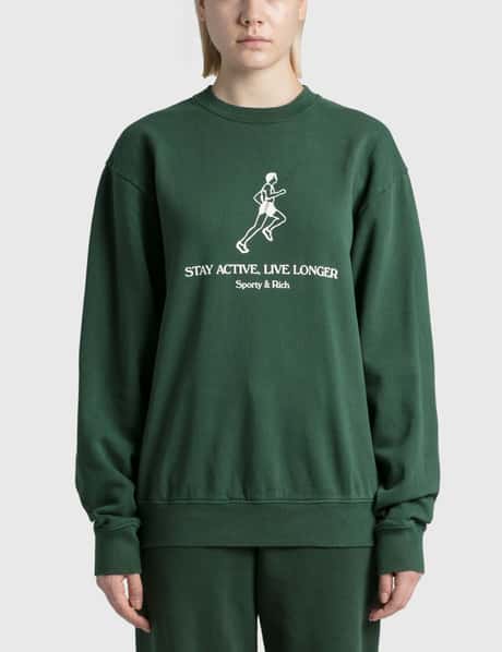 Sporty & Rich Live Longer Crewneck