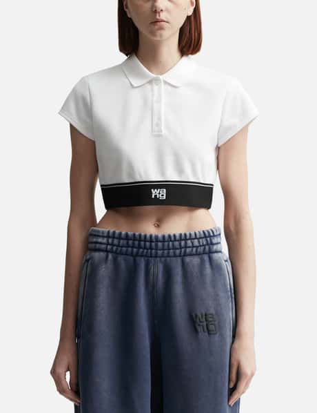 T By Alexander Wang CHEERLEADER POLO TOP