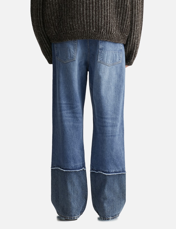 Our Legacy Wide Leg Relaxed Trousers In Denim In Blue