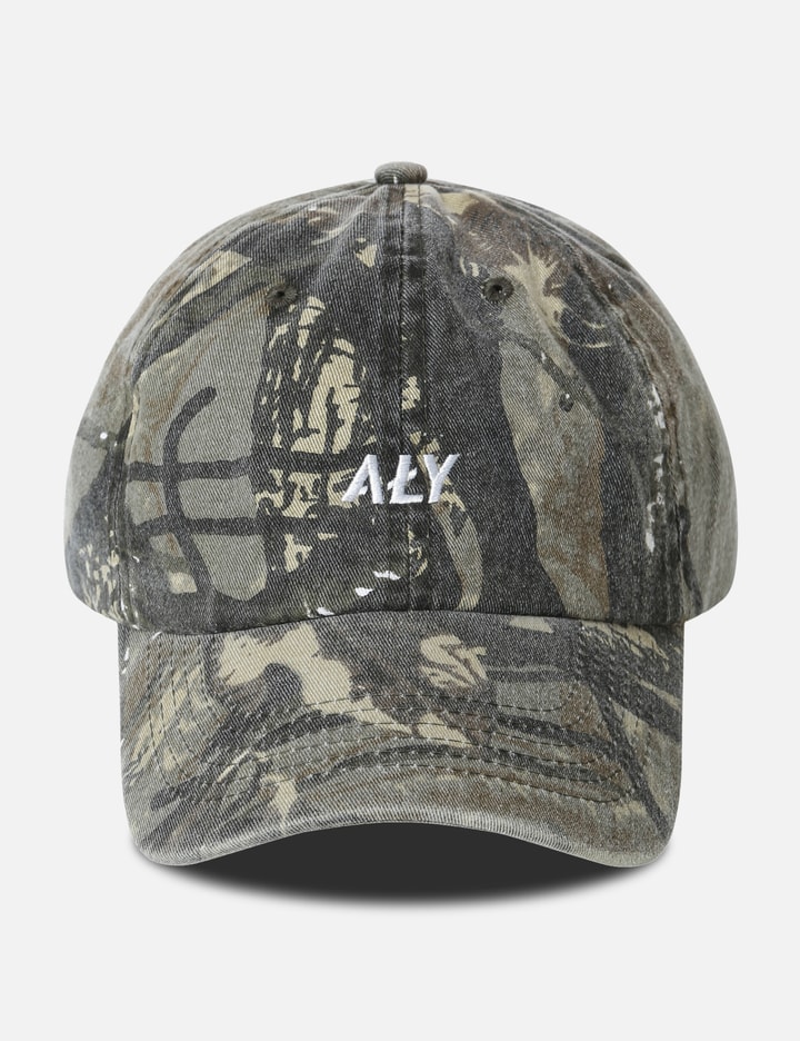 "Aly Distressed Logo Tree Camo" Washed Cap Placeholder Image