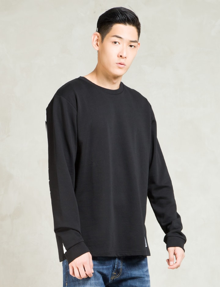 Black/White L/S State Campus T-Shirt Placeholder Image