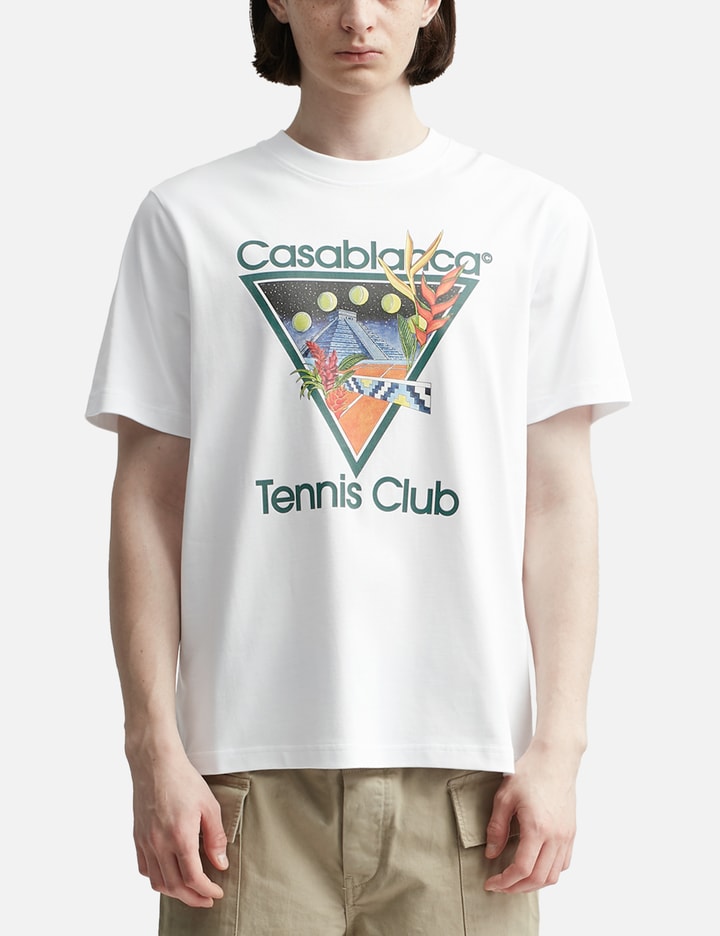 테니스 클럽 아이콘 프린트 티셔츠 Placeholder Image