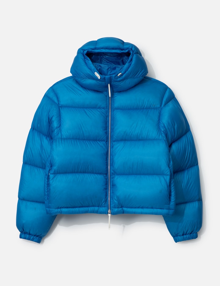 Jil Sander Nylon Puffer Jacket In Blue