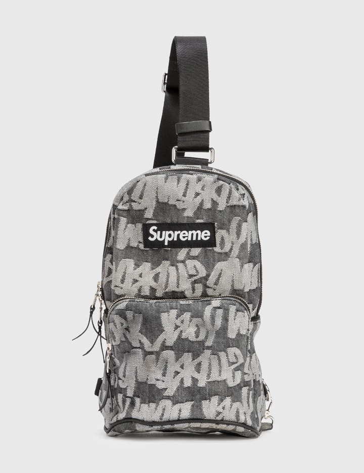 Supreme - Supreme Jacquard Denim Sling Bag  HBX - Globally Curated Fashion  and Lifestyle by Hypebeast