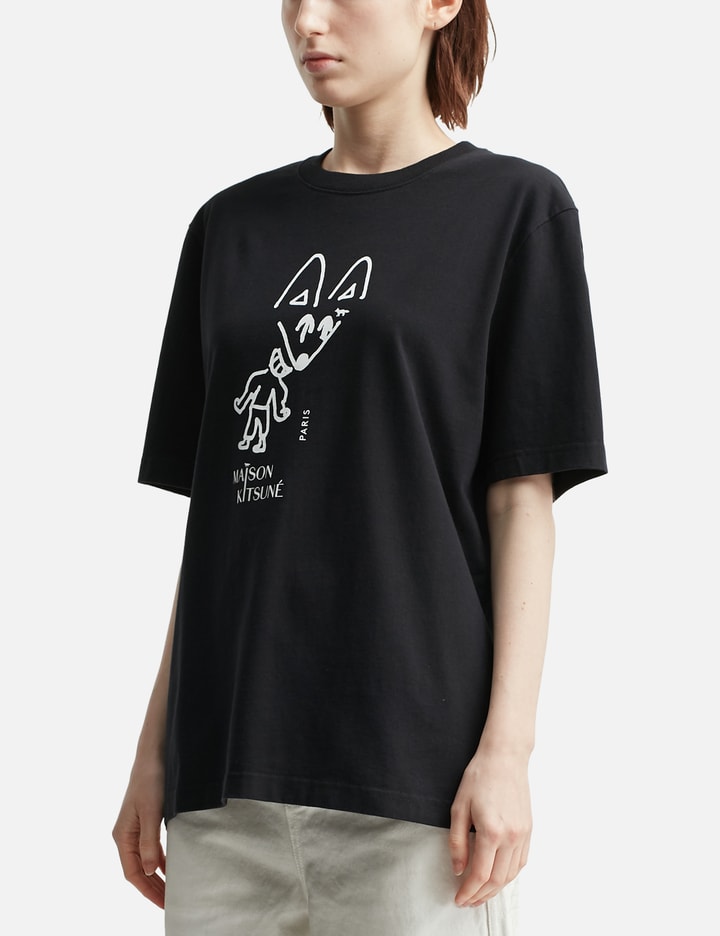 Maison Kitsuné Party Fox Comfort T-shirt In Multi
