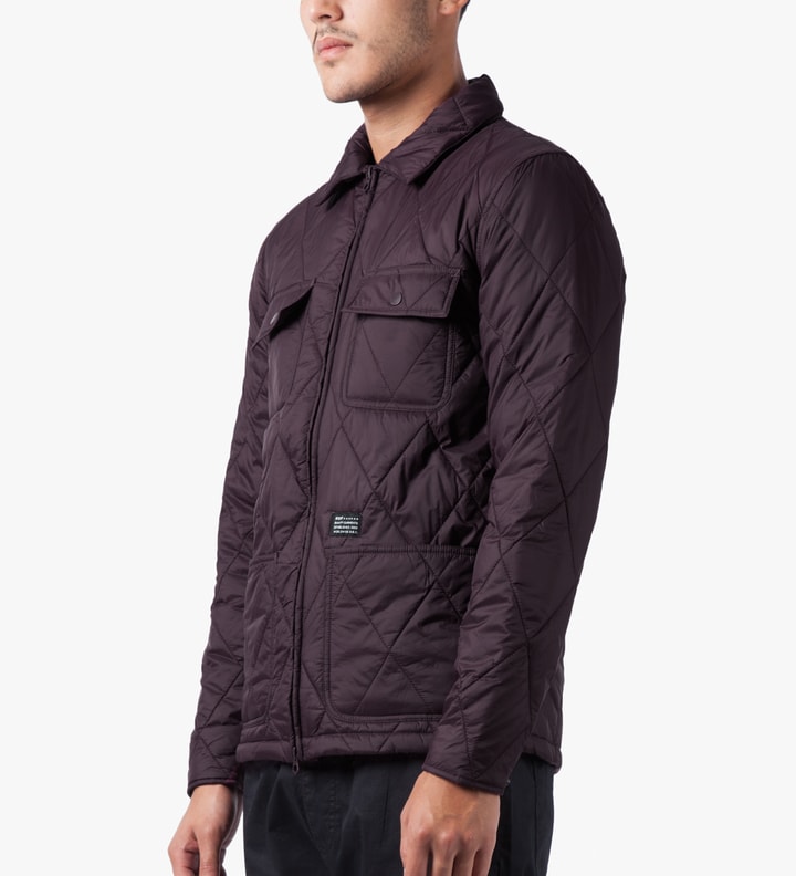 Huf Burgundy HUF Quilted Work Jacket