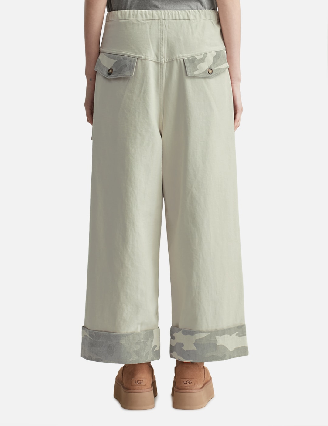 Roll Up Cargo Banding Pants Grey view 15