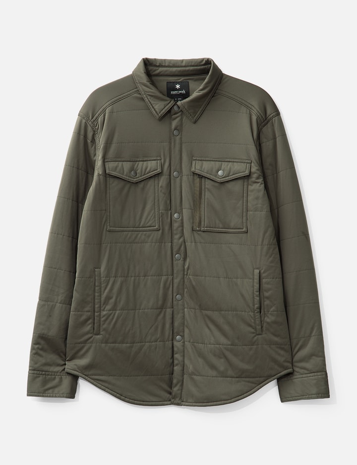 Snow Peak Olive Flexible Insulated Shirt In Green