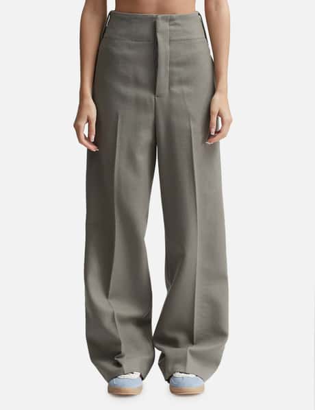 Ami Straight Fit Wool Trousers