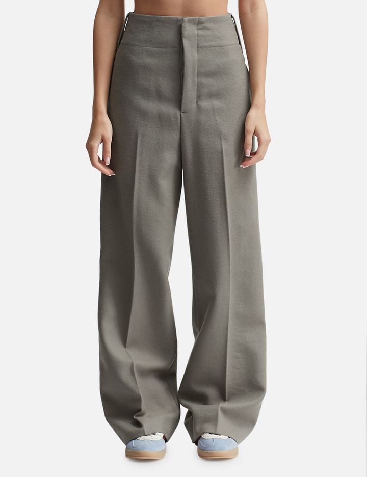 Straight Fit Wool Trousers Placeholder Image