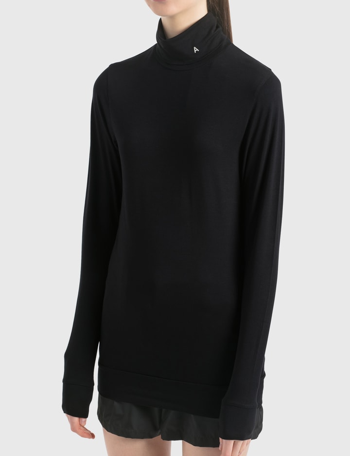 "A" Turtle Neck Long Sleeve T-Shirt Placeholder Image