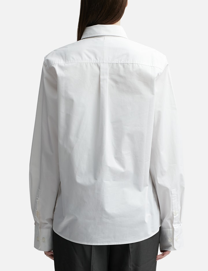 White Flowers Pocket Button Shirt Placeholder Image