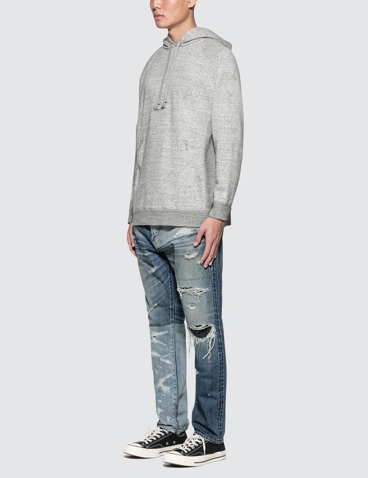 Patchwork Tapered Denim Jeans Placeholder Image