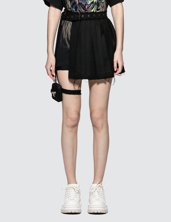 Wool Skirt With Garter Belt Placeholder Image