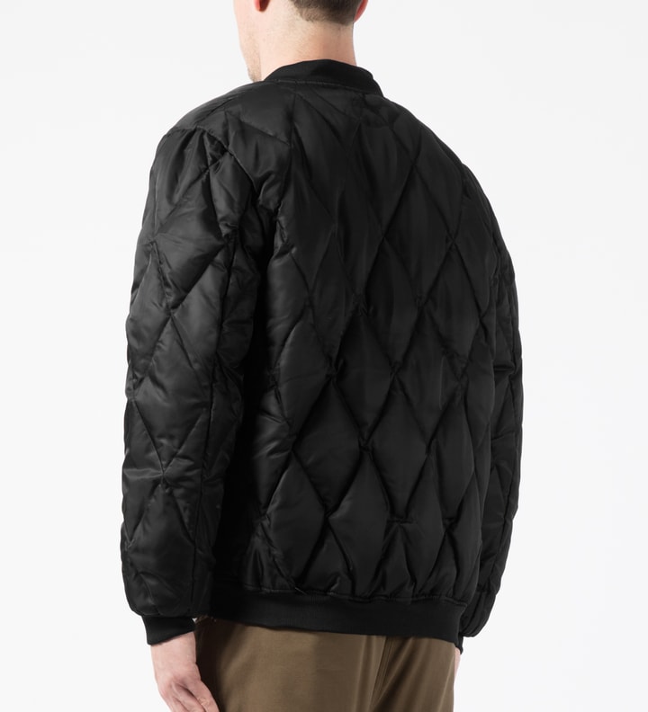 10.Deep Black DVSN Down Bomber Jacket